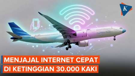 Garuda Indonesia Uji Coba Internet Cepat Di Pesawat, Bisa Video Call Di Ketinggian 30.000 Kaki