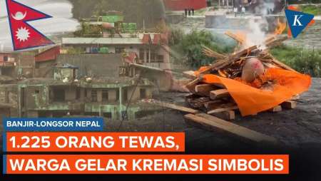 Update Banjir Bandang Di Nepal: 1.225 Orang Tewas, Warga Gelar Kremasi Simbolis