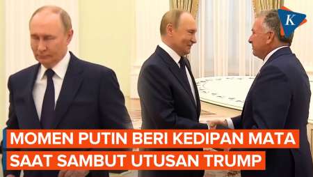 Putin Ketahuan Kedipkan Mata saat Sambut Utusan Trump, Apa Maksudnya?