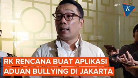 Rencana RK Atasi Kasus Bullying di Jakarta dengan Buat Aplikasi Pengaduan