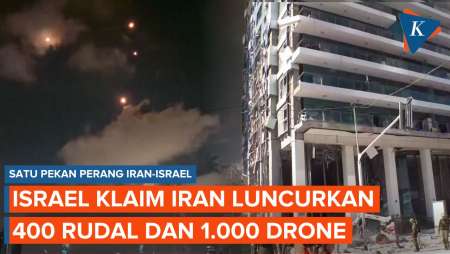 Sepekan Perang, Israel Klaim Iran Tembakkan 400 Rudal Balistik dan 1.000 Drone