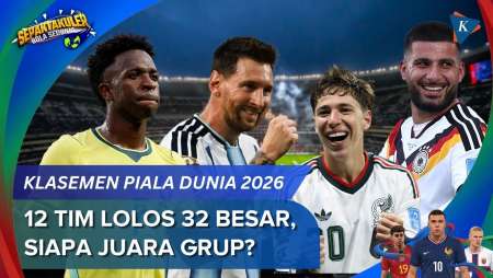 Klasemen Piala Dunia 2026: 12 Tim Lolos 32 Besar, Siapa Saja Juara Grup?
