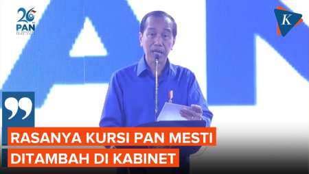 Jokowi Sebut PAN Konsisten Dukung Prabowo: Kursinya di Kabinet Mesti Ditambah