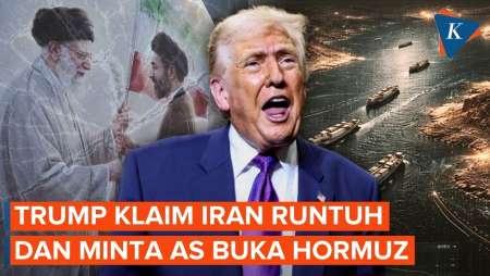 Trump Sebut Iran Sedang Runtuh, Minta AS Segera Akhiri Blokade Selat Hormuz