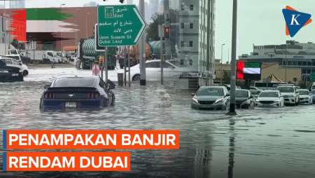 Penampakan Dubai Dilanda Badai Petir Dan Banjir