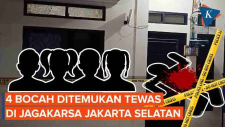 4 Bocah Ditemukan Tewas di Jagakarsa, Berjejer di Atas Kasur