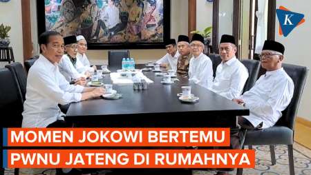 Momen Jokowi Bertemu Rombongan Kiai NU Jateng di Rumahnya, Bahas Apa?