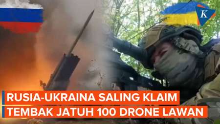 Rusia-Ukraina Saling Klaim Tembak Jatuh Lebih dari 100 Drone Lawannya