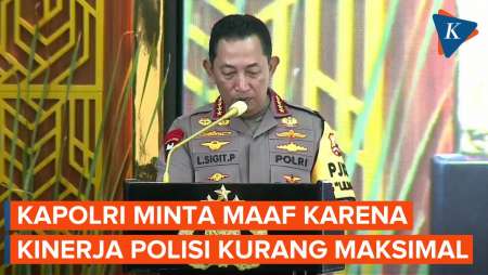 Kapolri Minta Maaf ke Masyarakat, Sebut Kinerja Polri Masih Kurang Maksimal