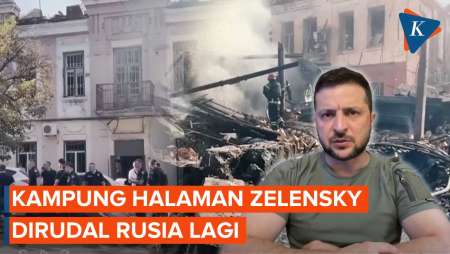 Penampakan Kampung Halaman Zelensky yang Kembali Dirudal Rusia