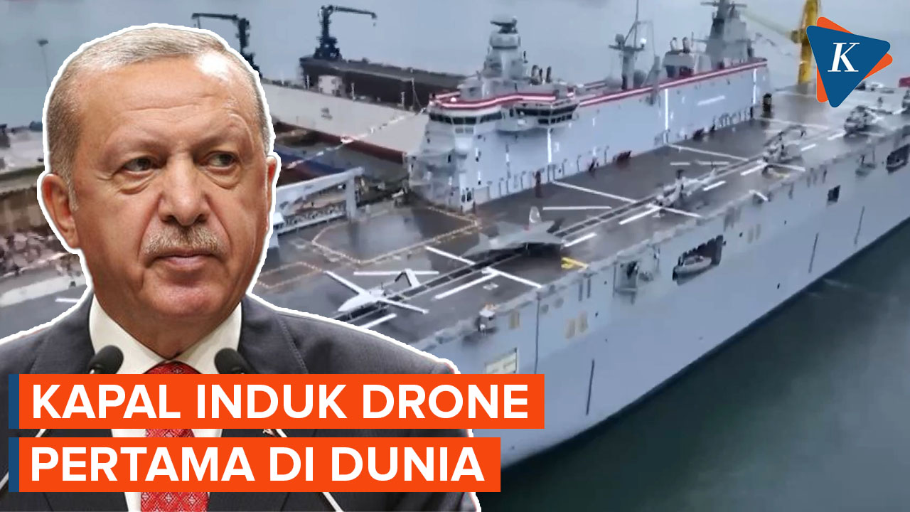 Turkiye Luncurkan Kapal Induk Drone Pertama di Dunia