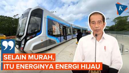 Jajal Kereta Otonom IKN, Jokowi: Murah, Energinya Energi Hijau