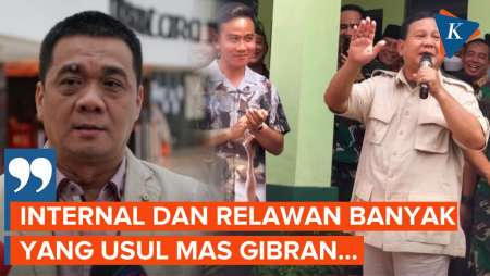 Banyak yang Usul Gibran Jadi Cawapres Prabowo di Internal Gerindra