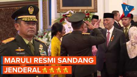 Dilantik Jadi KSAD, Menantu Luhut Resmi Sandang Jenderal Bintang 4