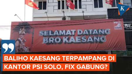 Tanda Kaesang ke PSI Menguat, PSI Solo Pampang Baliho 