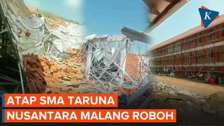 Baru Dibangun, Atap SMA Taruna Nusantara Malang Roboh