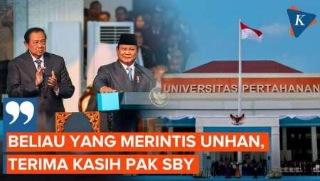 Resmikan Kampus Unhan di Bogor, Prabowo: Pak SBY yang Merintis