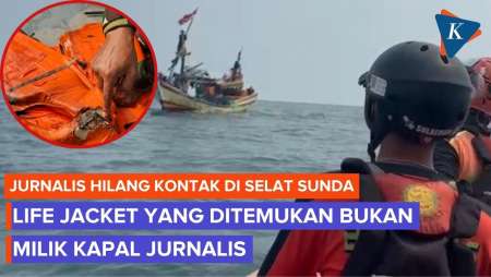 Polisi Pastikan Life Jacket Yang Ditemukan Bukan Milik Kapal 5 Jurnalis Hilang Di Selat Sunda