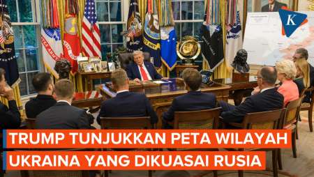 Trump Tunjukkan ke Zelensky Peta Seperlima Wilayah Ukraina di Bawah Kendali Rusia