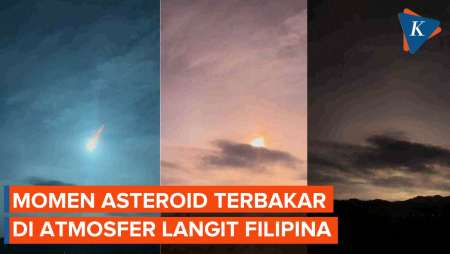 Detik-detik Sebuah Asteroid Hampir Menghantam Bumi, Meledak di Langit Filipina