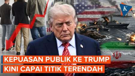 Pamor Trump Di AS Anjlok Ke Titik Terendah, Perang Iran Bukan Pemicu Tunggal