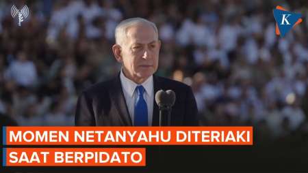 Detik-detik Netanyahu Disuruh Pulang Saat Pidato