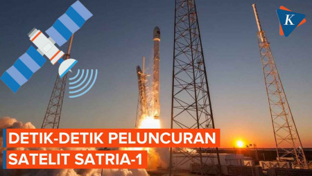 Detik-detik Peluncuran Satelit Satria-1, Sukses Sesuai Ekspektasi!