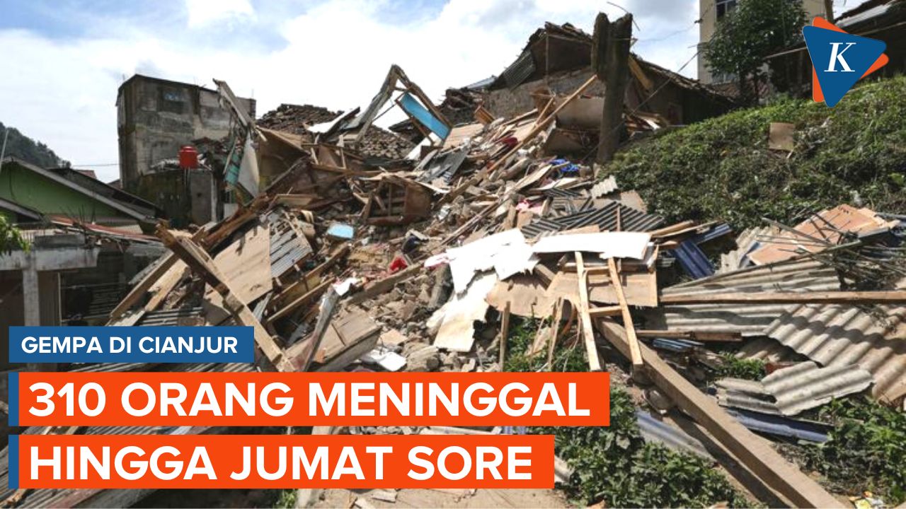 Update Gempa Cianjur: 310 Korban Meninggal, 24 Masih Hilang