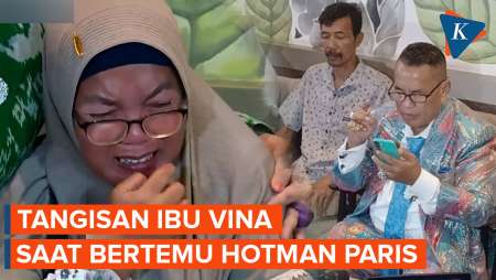 Tangis Ibu Vina Pecah Usai Bertemu Hotman Paris