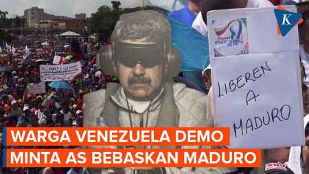 Warga Venezuela Turun Ke Jalan Tuntut AS Bebaskan Maduro