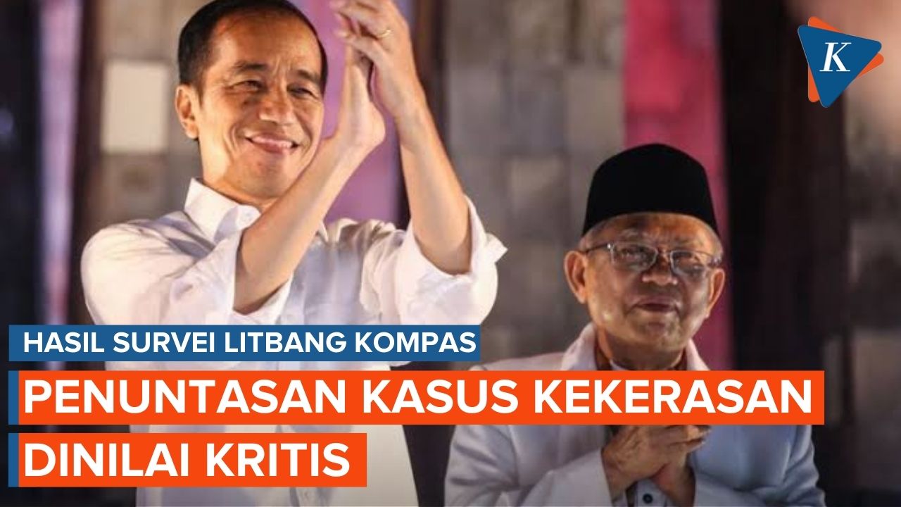 53,7 Persen Responden Puas terhadap Penuntasan Kasus Kekerasan Era Jokowi-Maruf