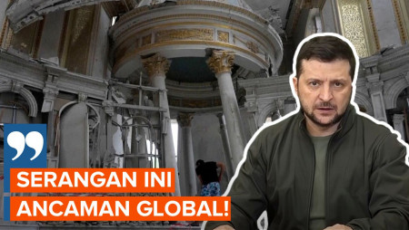 Zelensky Sebut Serangan Rusia di Odessa Jadi Ancaman Global