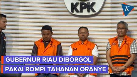 Gubernur Riau Abdul Wahid Diborgol Dan Pakai Rompi Tahanan Oranye