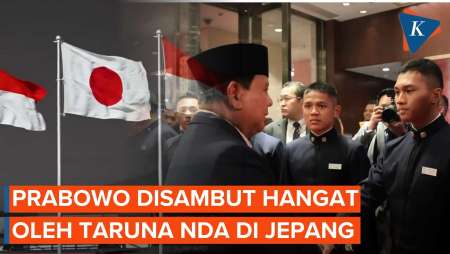 Beri Hormat, Taruna NDA Sambut Kedatangan Presiden Prabowo Di Jepang