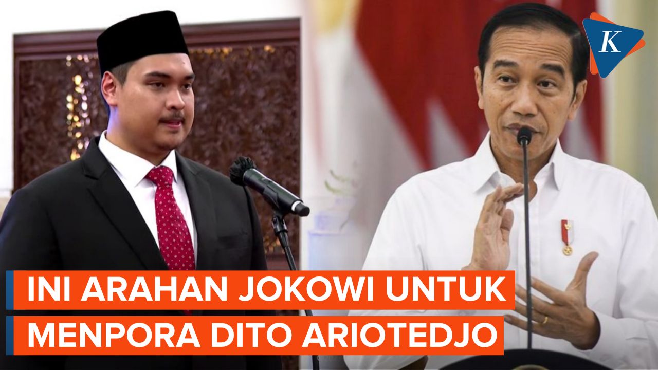Tiga Pesan Khusus Jokowi Usai Lantik Menpora Dito Ariotedjo