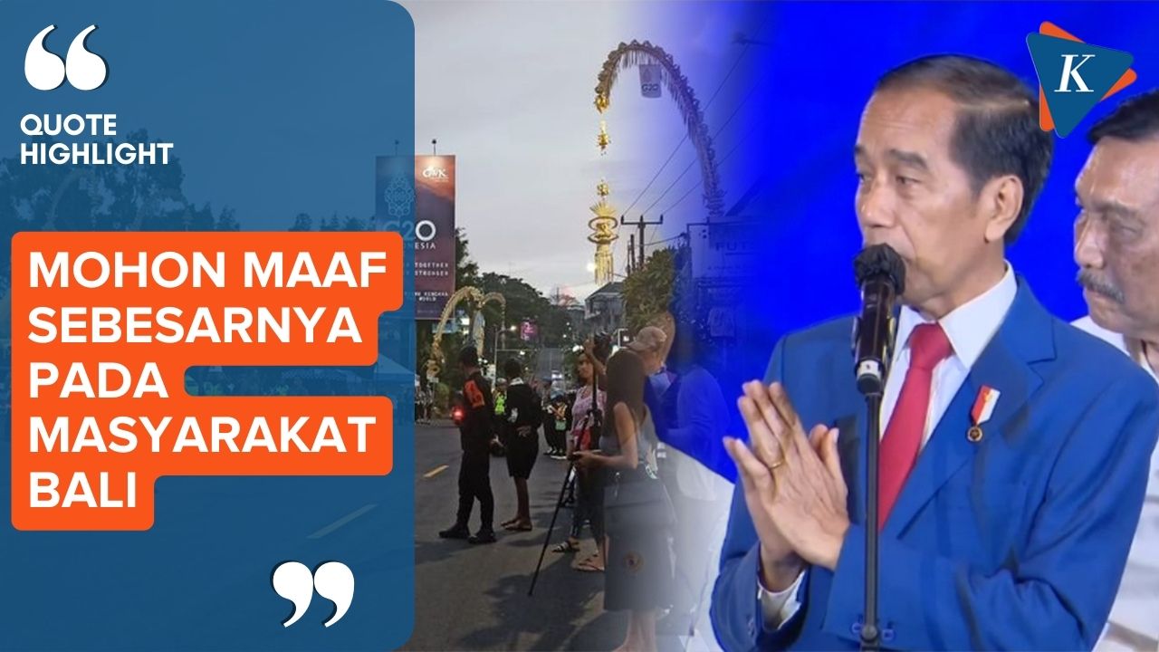 Jokowi Minta Maaf pada Masyarakat Bali