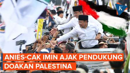 Anies-Imin Doakan Palestina Usai Resmi Daftar Pilpres di KPU