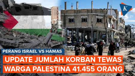 41.455 Warga Gaza Tewas Akibat Serangan Brutal Israel!