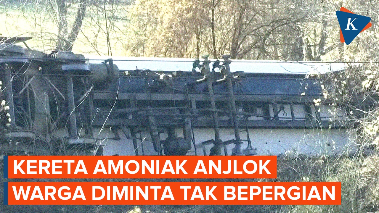 Kereta Pembawa Amoniak Anjlok di Serbia