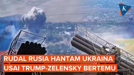 Rudal Rusia Hantam Ukraina Beberapa Jam Usai Zelensky Bertemu Trump