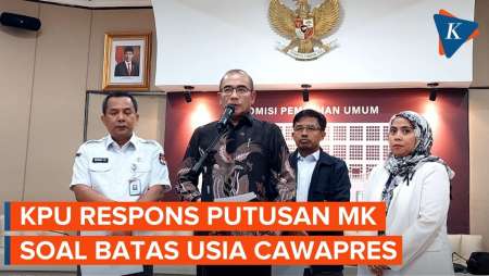 MK Kabulkan Gugatan Batas Usia Cawapres, KPU: Putusan MK Bersifat Final