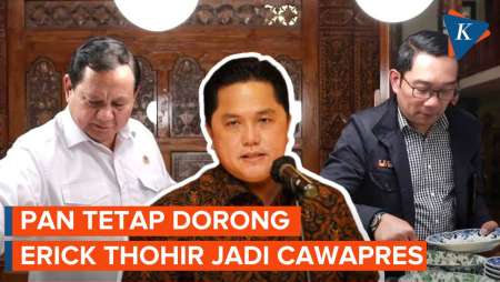 Prabowo Bertemu Ridwan Kamil, PAN: Tetap Dorong Erick Thohir