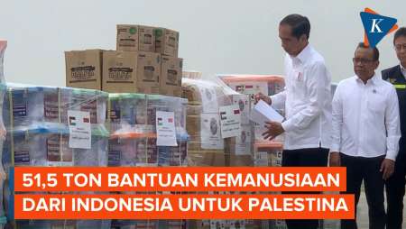 [FULL] Momen Jokowi Lepas 51,5 Ton Bantuan Kemanusiaan untuk Palestina