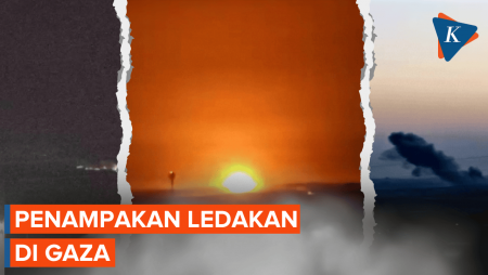 Penampakan Gaza Terus Diguncang Ledakan dari Serangan Israel