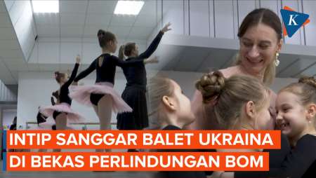 Kelas Balet di Tempat Perlindungan Bom Ukraina, Jadi Pelarian dari Kengerian Perang