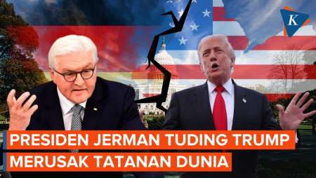 Keras! Presiden Jerman Tuding Trump Penghancur Tatanan Dunia