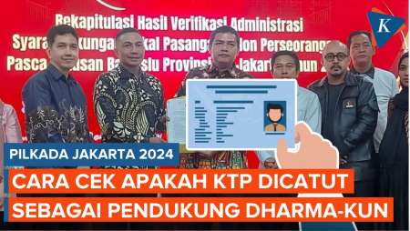 Cara Cek Apakah KTP Dicatut sebagai Pendukung Dharma Pongrekun-Kun Wardana