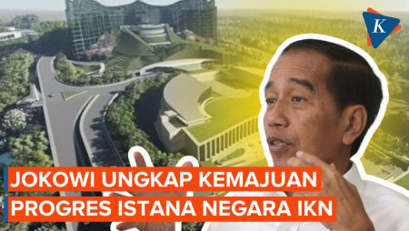 Jokowi Tinjau Perkembangan Pembangunan Istana Burung Garuda IKN