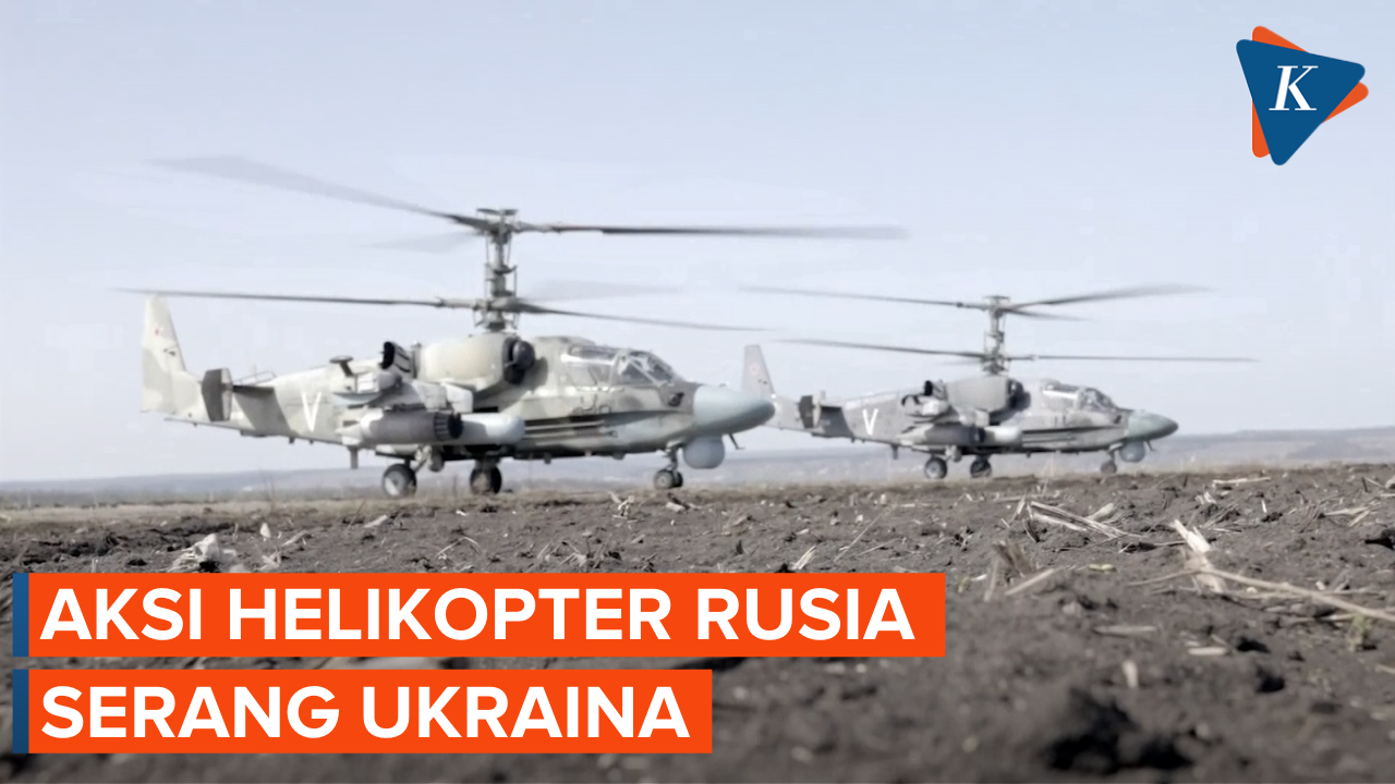 Helikopter KA-52 Milik Rusia Tembaki Pos Militer Ukraina 