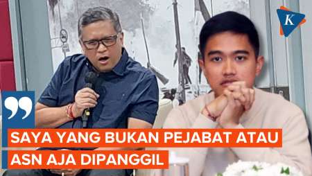 Sindiran Hasto untuk KPK yang Belum Panggil Kaesang soal Jet Pribadi